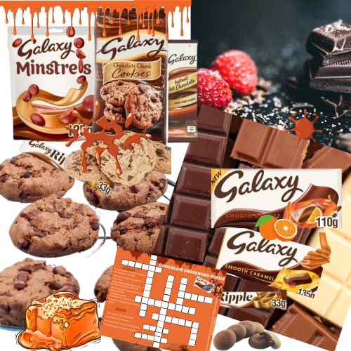 Galaxy Chocolate Gift Set Hamper-Galaxy Chocolate Bars,Galaxy Chocolate Cookie Crumble,Galaxy Salted Caramel,Galaxy Chocolate bar, Galaxy Counters Hot Chocolate