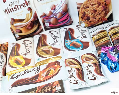 Galaxy Chocolate Gift Set Hamper-Galaxy Chocolate Bars,Galaxy Chocolate Cookie Crumble,Galaxy Salted Caramel,Galaxy Chocolate bar, Galaxy Counters Hot Chocolate