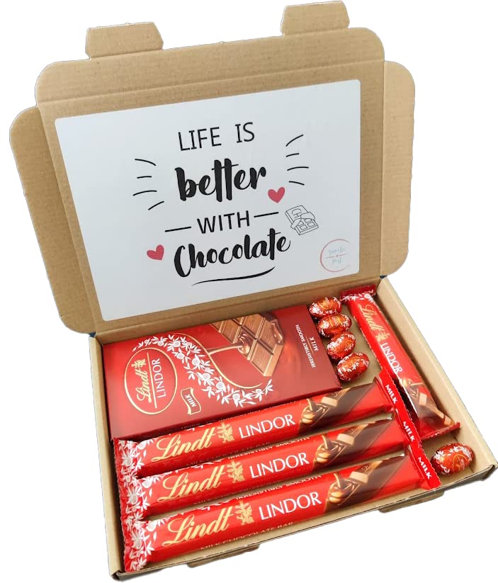 Lindt Lindor Milk Chocolate Gift Box | Lindt Chocolate Hamper | Lindt Chocolate Truffles | Lindt Lindor Assorted Chocolates