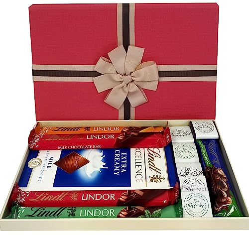 Lindt Chocolate Hamper - Great Selection of Lindt Chocolates in Beautiful Gift Box | Perfect Chocolate Gift for Valentines day Christmas