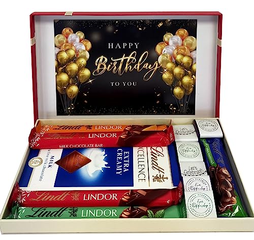 Lindt Chocolate Hamper - Great Selection of Lindt Chocolates in Beautiful Gift Box | Perfect Chocolate Gift for Valentines day Christmas