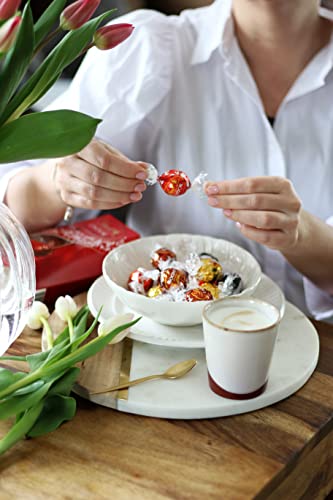 Lindt Lindor Chocolate Silver Truffles Bag - Approx 80 balls, 1 kg - Chocolate Truffles with a Smooth Melting Filling - Sharing Pouch - for Him and Her - Easter, Birthday, Congratulations, Thank you