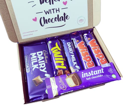 Cadbury Chocolate Gift Box | Cadbury Dairy Milk Selection Box | Cadbury Chocolate Present | Cadbury Wispa Hamper | Perfect for a Cadbury Dairy Milk Lover