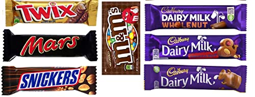 Gift Hamper for Chocolate lovers,Great selection of chocolate bars 21pcs, gift for Birthday, Anniversary,Mothers day, Fathers day, Christmas, Easter or any ocassion