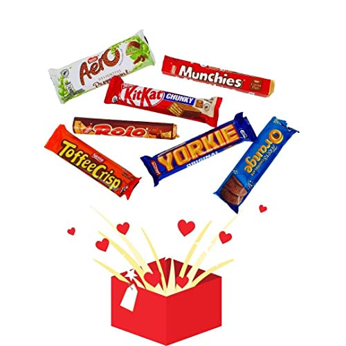 Chocolate Box | Happy Birthday Chocolate | Christmas Hamper | Full Sized Bars | Christmas Chocolate | Birthday Gifts | Letterbox Gift Hamper | Cadbury | Nestle | Chocolate Gifts For Kids |