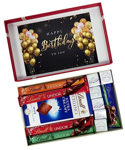 Lindt Chocolate Hamper - Great Selection of Lindt Chocolates in Beautiful Gift Box | Perfect Chocolate Gift for Valentines day Christmas