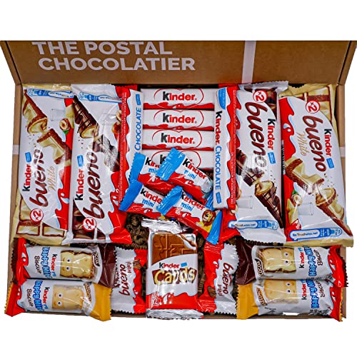 Kinder Bueno Hamper Box with White Chocolate and Kinder Card, Perfect Large Variety Premium Selection Box for Last Minute Gifts and Birthdays for Both Him and Her… (Large Hamper Box)