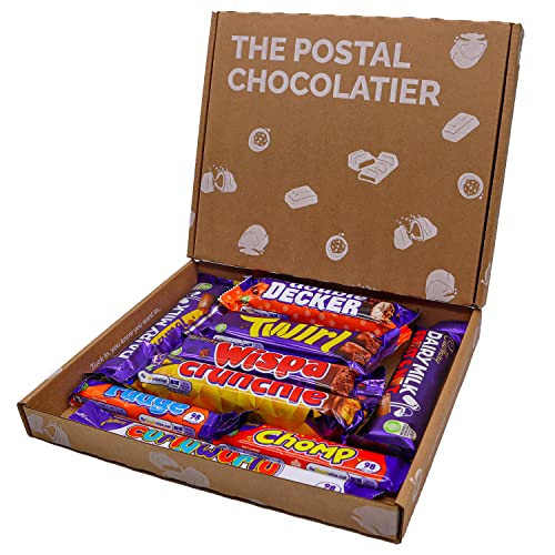 Chocolate Cadbury Hamper Box, with Dairy Milk, Twirl, Wispa, Chomp, Boost, Picnic, Large Variety Selection Box For Kinds, Birthday, Celebrations, Last Minute Gifts For Him & Her