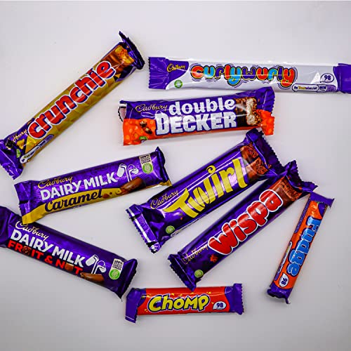 Chocolate Cadbury Hamper Box, with Dairy Milk, Twirl, Wispa, Chomp, Boost, Picnic, Large Variety Selection Box For Kinds, Birthday, Celebrations, Last Minute Gifts For Him & Her