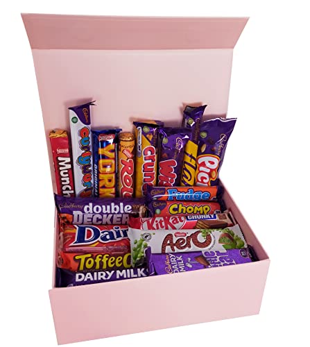 Mega Luxury Chocolate Gift Box - Selection of Delicious Cadbury Chocolates in an Beautiful Pink Gift Box | Excellent Chocolate Gift for Women's Birthday, Chocolate Hamper for Women