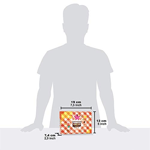 Midi Premium International Snacks Box | Premium and Exotic American Alike Retro Turkish Treats | Mix Variety Pack of Foreign Snacks and Candies | Deep Purple Space Themed Box | 12 Full-Size Snacks