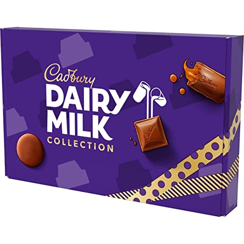 Cadbury Dairy Milk Big Night In Chocolate Hamper, Gift Box of 10 Assorted Chocolate Bars and Bags, 1.04 Kg Bulk Box, Selection Box