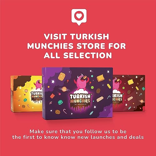 Midi Premium International Snacks Box | Premium and Exotic American Alike Retro Turkish Treats | Mix Variety Pack of Foreign Snacks and Candies | Lovers’ Galaxy Themed Box | 12 Full-Size Snacks