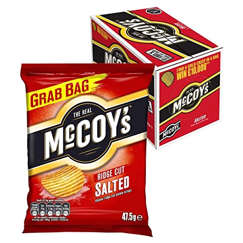 McCoy's Crisps Selection, Pick Any 3 Cases of 36x45g for Any Flavours of Your Choosing - Includes 7 Varieties of Crunchy Potato Crisps Perfect for Snacking