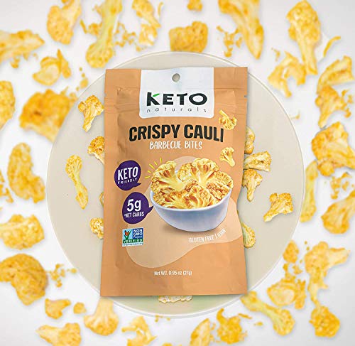 Crispy Cauli Bites - SEA SALT, BBQ, GARLIC & HERB, Variety Pack - Cauliflower Bites, Cauli Crisps, Healthy Snacks, Vegetable Crisps, Gluten Free, Vegan, Keto Snacks, (3 x 27g Packs)
