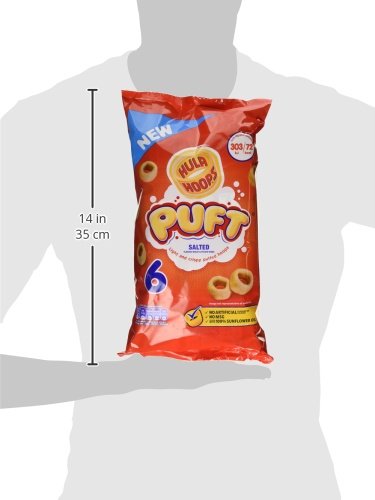Hula Hoops Puft Salted, 6x15g