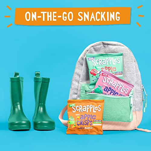 Scrapples Kids Apple Crisps - 30 x12g Mixed Value Pack, 100% Whole Fruit, Healthy Kids Snacks, Childrens Snack Variety Pack