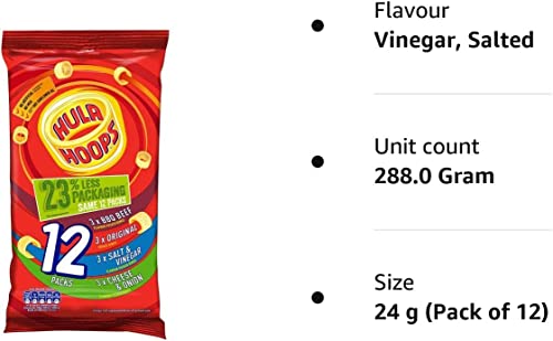 Hula Hoops Variety Multipack Crisps 12 Pack