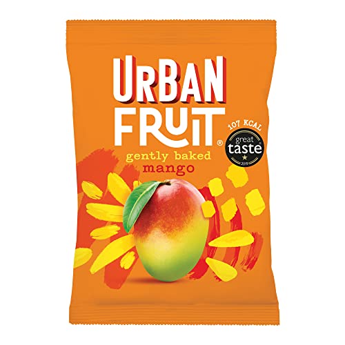 URBAN FRUIT Mango, Pineapple and Strawberry Variety Pack - Tropical Mixed Case - Gently Baked Fruit - Healthy Vegan Snack - 14 x 35g