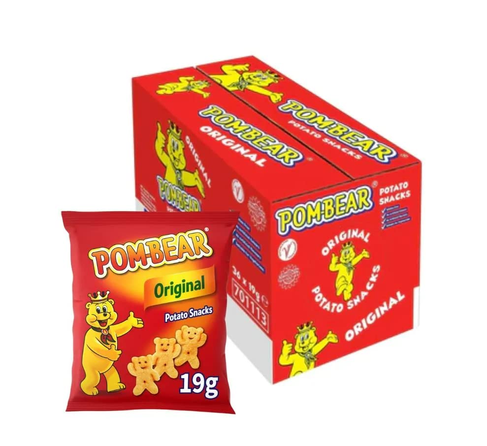 Pom Bears Original Potato Snacks 19 g (Pack of 32)