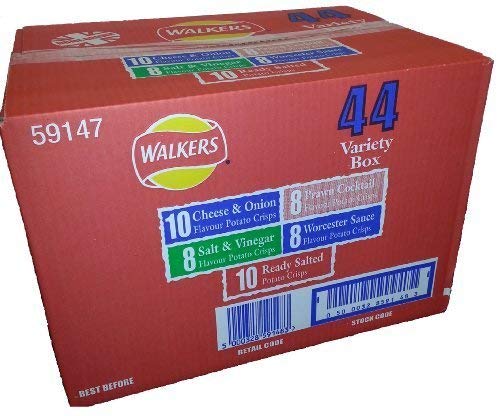 Walkers Crisps Variety Box 25g (pack Of 44)
