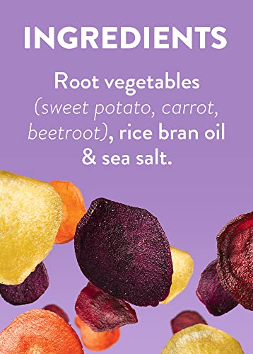 EMILY - Veg Crisps - Rainbow Roots - Gluten Free, Vegan, Free From Palm Oil - Root Vegetable Crisps - Crisps Multipack - 8x 100g Crisps Share Bag