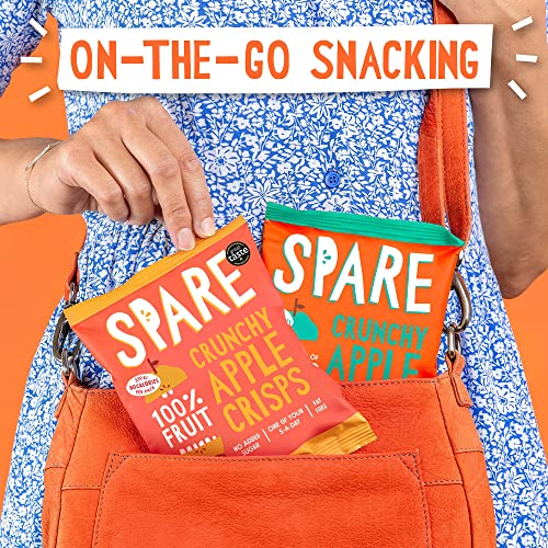 Spare Snacks Assorted Crunchy Apple Crisps (20 x22g Value Pack) 100% Whole Fruit. Healthy, Low Calorie, Fat Free Snacks. (Variety Box)