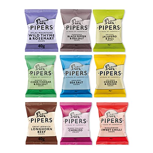 Pipers Custom Case | 24 Packs | Choose Any 3 Flavours & Receive 8x40g of Each Choice.