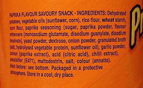 Pringles Salt & Vinegar Tub 40g x3 Pack With Pringles Paprika Tub 40g x3 (6 Pack Mixed Bundle)