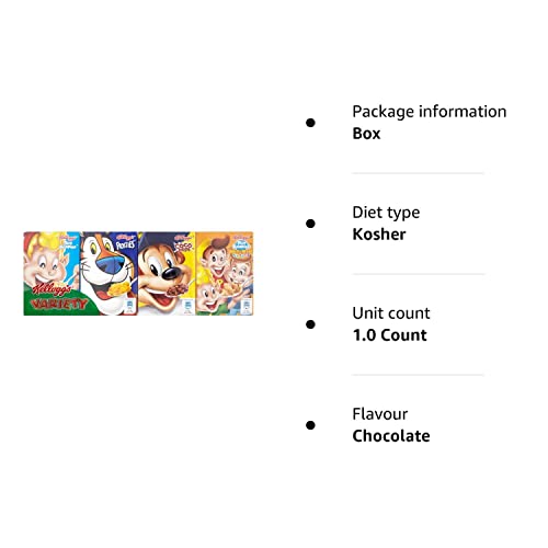 Kellogg's Breakfast Cereal Variety Pack Boxes, 196g