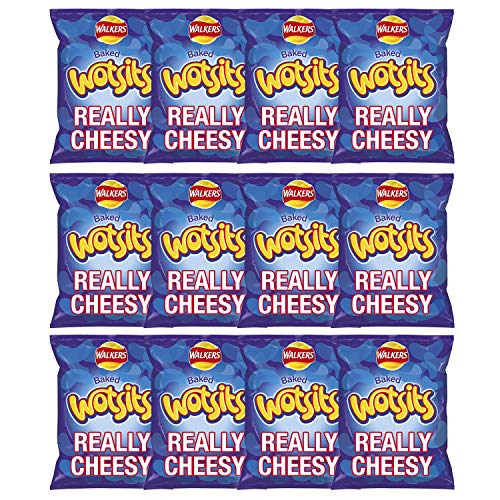 Walkers Crisps Wotsits Cheesy Multipack Snacks, 12 x 16.5 g