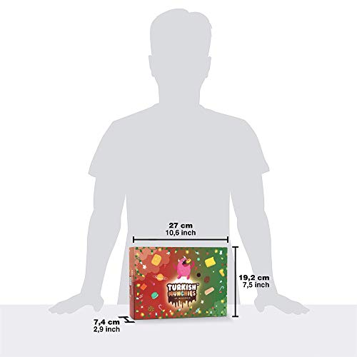 Maxi Premium International Snacks Box | Premium and Exotic American Alike Retro Turkish Treats | Mix Variety Pack of Foreign Snacks and Candies | Red Planet Themed Box | 21 Full-Size Snacks