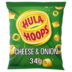 Hula Hoops Crisps Cheese & Onion 32 X 34G Full Box
