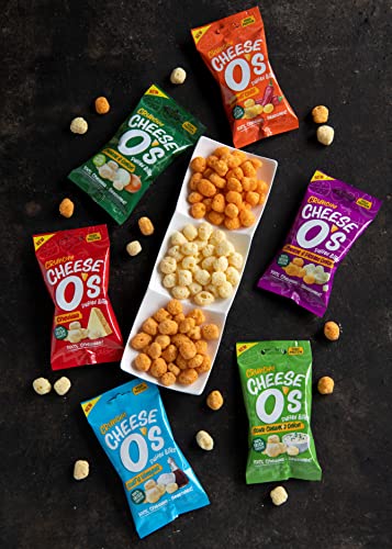 Cheese O's crunchy puffed cheese bites; multipack 10x25g bags (Variety)