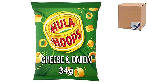 Hula Hoops Crisps Cheese & Onion 32 X 34G Full Box
