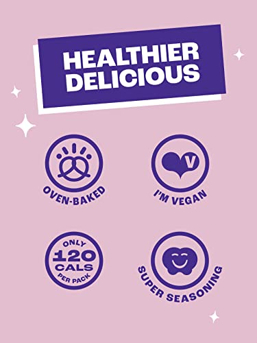 Olly's Pretzel Thins, Variety Pack, 35g (Pack of 40), Handy Snack Pouches, Healthy Plant-Based Vegan Snacks for Dipping, Low Calorie Snacks, Low Fat, Source of Fibre, No Preservatives