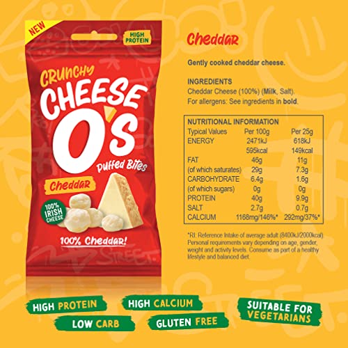 Cheese O's crunchy puffed cheese bites; multipack 10x25g bags (Variety)