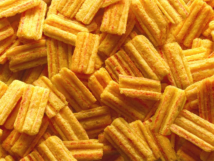 Smiths Frazzles Crispy Bacon Flavoured Corn Snacks 30 x 34g 49pmp