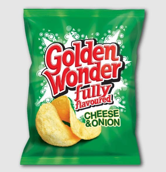 Golden Wonder Variety Crisp | 2xCheese&Onion, Beef&Onion And Chip Shop Curry (Pack Of3) | By SHANZA Departmentals