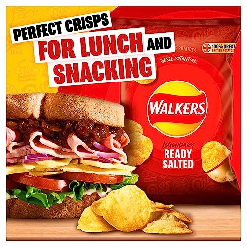 Walkers Crisps All Flavors Fresh Stock 32 x 32.5g (Ready Salted)