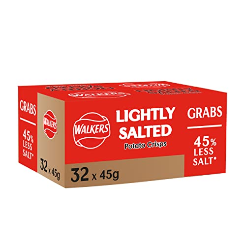 Walkers Less Salt Lightly Salted 45G (Case of 32)