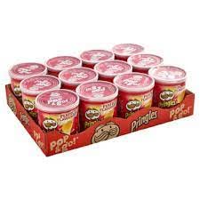 Pringles Original Salted Pop & Go Crisps 12 x 40g