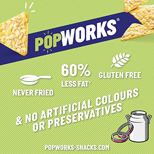 Popworks Sour Cream & Onion 85g (Case of 12) | Gluten Free | Perfect for Sharing