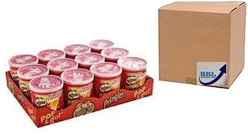 Pringles Original Salted Pop & Go Crisps 12 x 40g