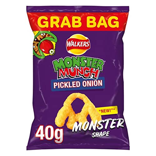Walkers Monster Munch Custom 30 Pack, 30x40g packet, Choose 3 Flavours and Receive 10 Packs of Each Choice