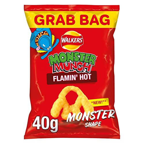 Walkers Monster Munch Custom 30 Pack, 30x40g packet, Choose 3 Flavours and Receive 10 Packs of Each Choice