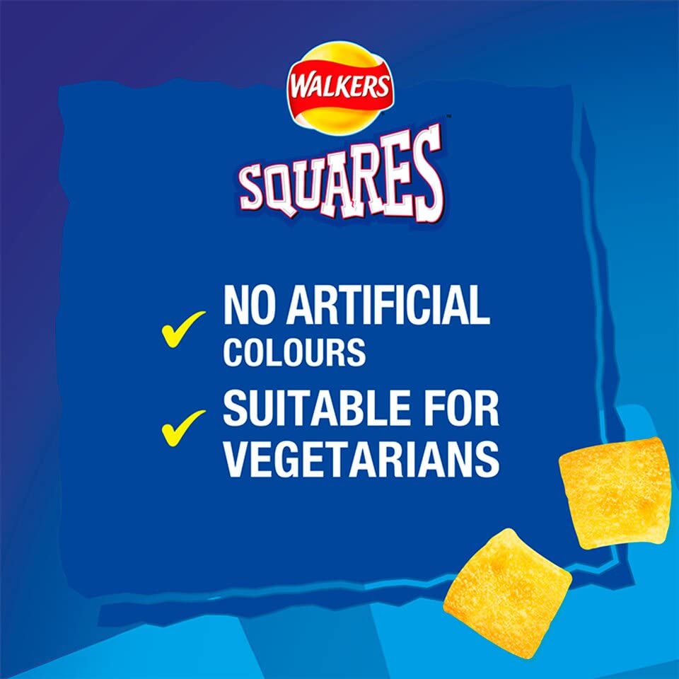 Walkers Crips Under 100 Calories Crisps Snack Box | Wotsits | Quavers | French Fries | Squares (Case of 48 Packs) Deliciously Light Walkers Snacks Selection Box Under 100 Calories Per Bag Boxed Treatz