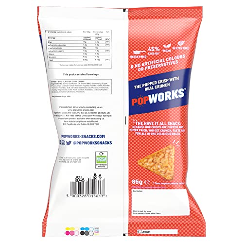 Popworks Sweet Sweet BBQ 85g | Gluten Free | Perfect for Sharing