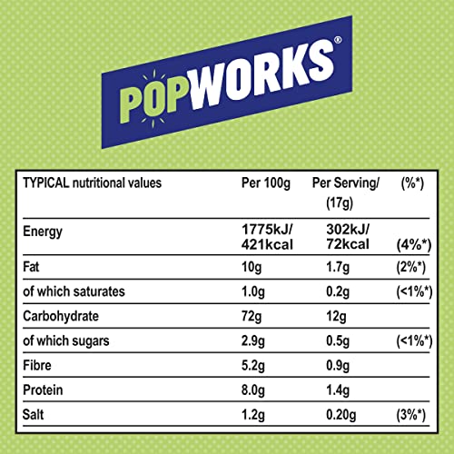 Popworks Sour Cream & Onion 85g (Case of 12) | Gluten Free | Perfect for Sharing
