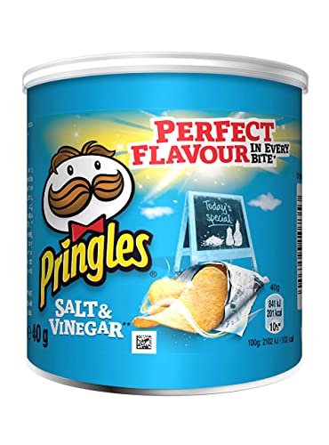 Pringles Salt & Vinegar Crisps - 12x40g
